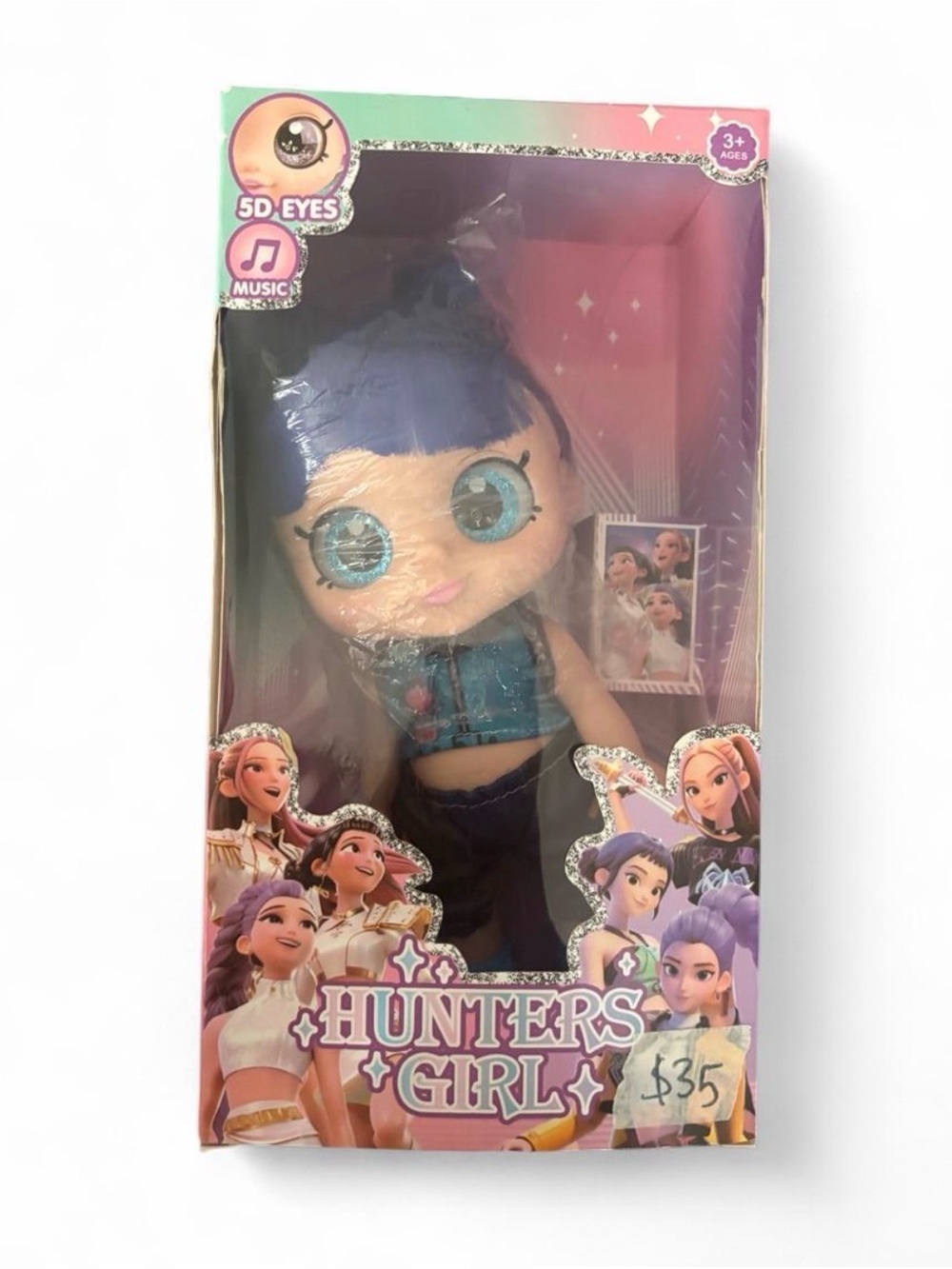 Zoey kpop Blue-Eyed Fashion Doll - Blue Outfit it sings